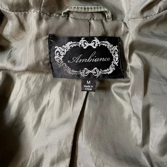 Ambiance medium army green utility jacket - Picture 8 of 12